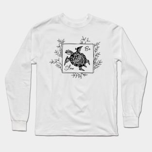 Floral Turtle Long Sleeve T-Shirt